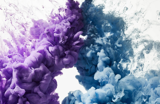 Color ink in water  - Foto, afbeelding