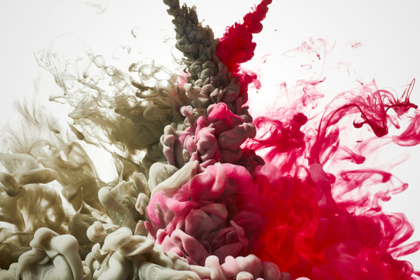 kleur inkt in water  - Foto, afbeelding
