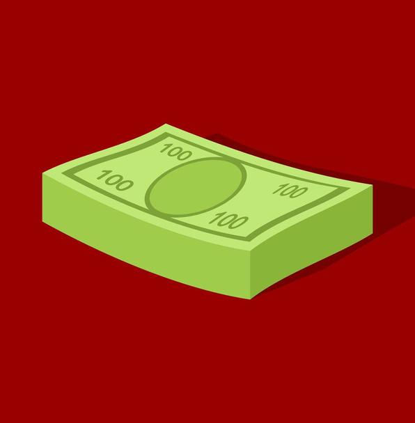 お金のバンドル - ベクター画像