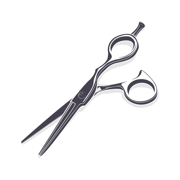 scissors hairdressers monochrome - Vecteur, image