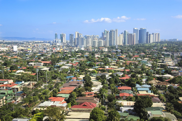 Fort bonifacio skyline van makati city Manilla Filippijnen - Foto, afbeelding