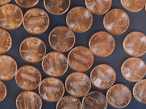 Egy Cent a dollár érme, Amerikai Egyesült Államok - Fotó, kép