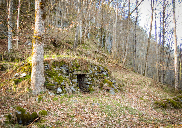 Une vieille cave en pierre abandonnée à Flaten à Nes Verk à Tvedestrand, Norvège
 - Photo, image