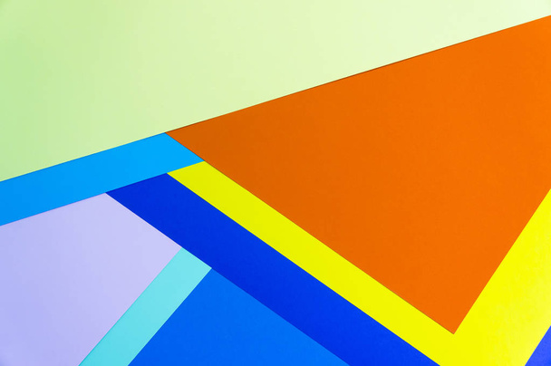 Color papers geometry flat composition - Fotografie, Obrázek