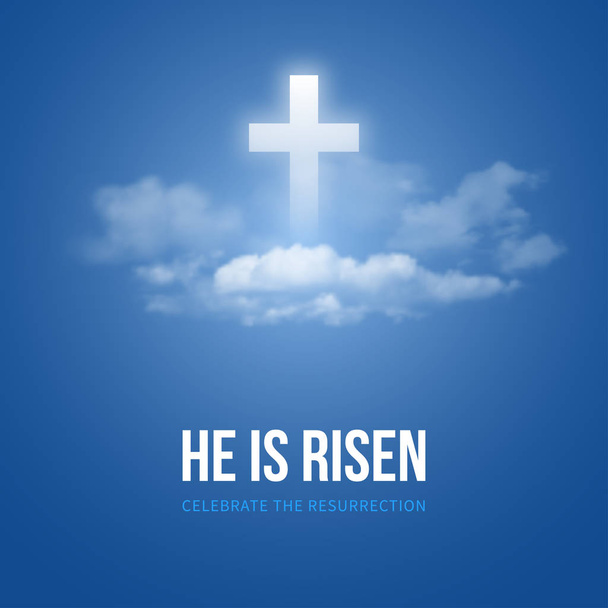 He is risen - Vector, Image
