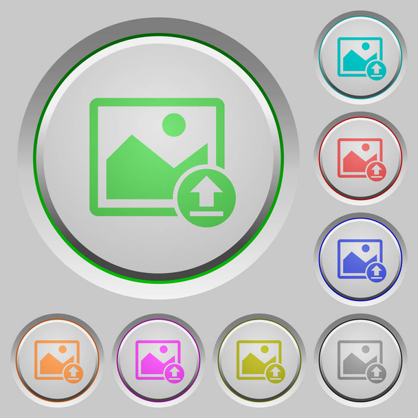 Upload image push buttons - Vector, Image