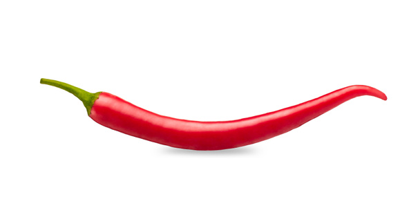 chili peper geïsoleerd op een witte achtergrond Clipping Path - Foto, afbeelding