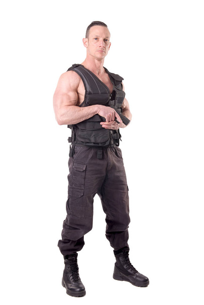 tactical law enforcer posing  - Foto, immagini
