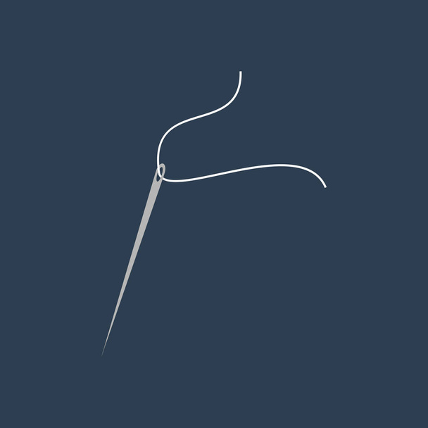 針と糸 - ベクター画像