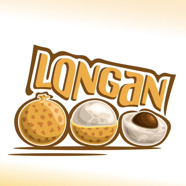 Logo wektor owoc Longan - Wektor, obraz