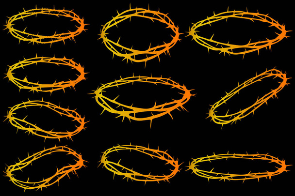Corona de espinas
 - Vector, imagen