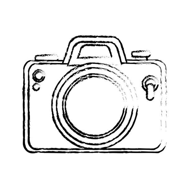 câmera fotográfica ícone isolado
 - Vetor, Imagem