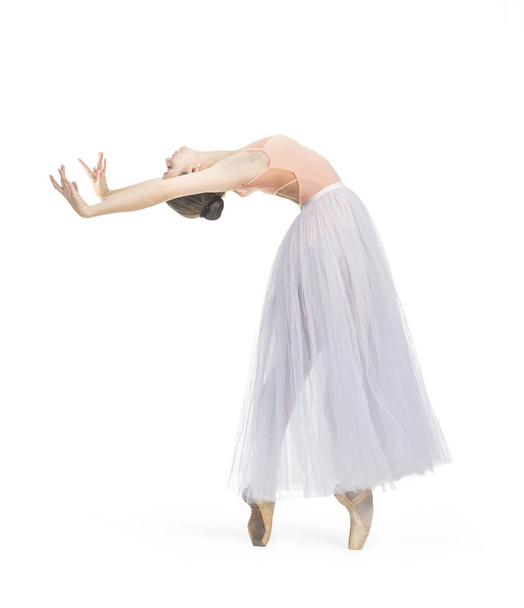 Young,smiling girl dancing the ballet.  - Valokuva, kuva