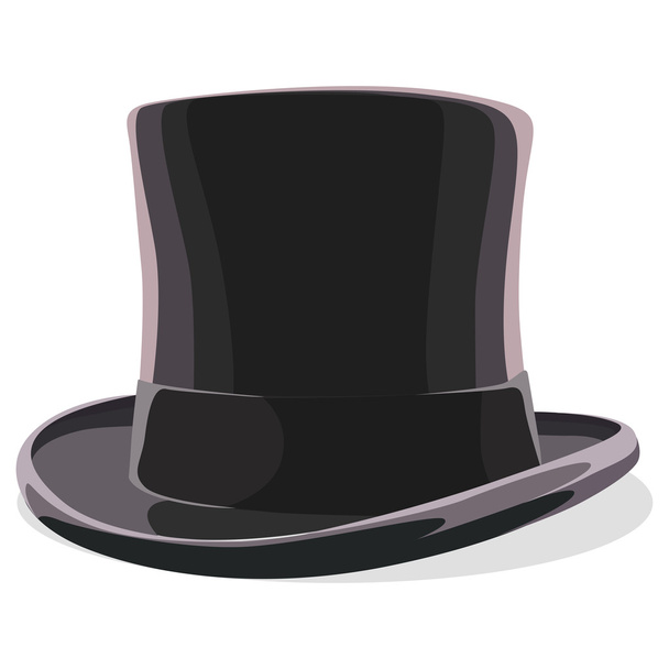 Black hat isolated - Διάνυσμα, εικόνα
