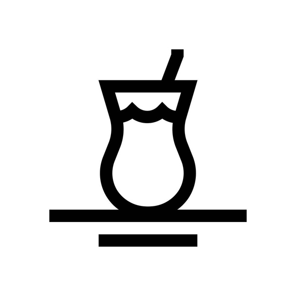 Mini linha de chá, ícone
 - Vetor, Imagem