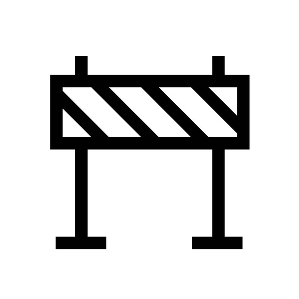 Barreira mini-linha, ícone
 - Vetor, Imagem