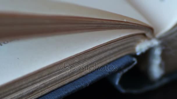 Κύλιση ενός βιβλίου στη μακροεντολή - Πλάνα, βίντεο