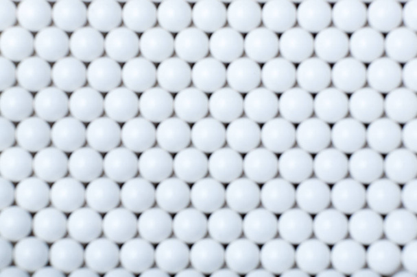 blurred background of white balls. airsoft 6mm - Foto, afbeelding