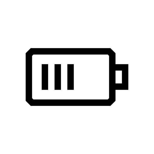 Batería mini línea, icono
 - Vector, imagen
