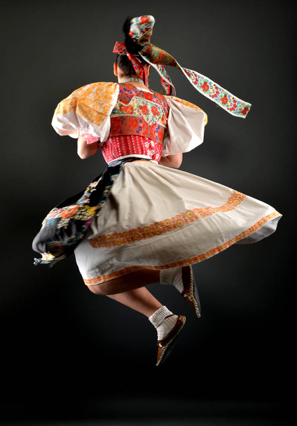 slovakian folklore dancer - Photo, Image