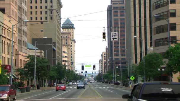 Downtown Traffic - Footage, Video