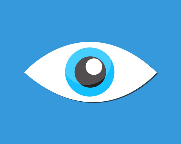 Глаз - вектор значка
  - Вектор,изображение