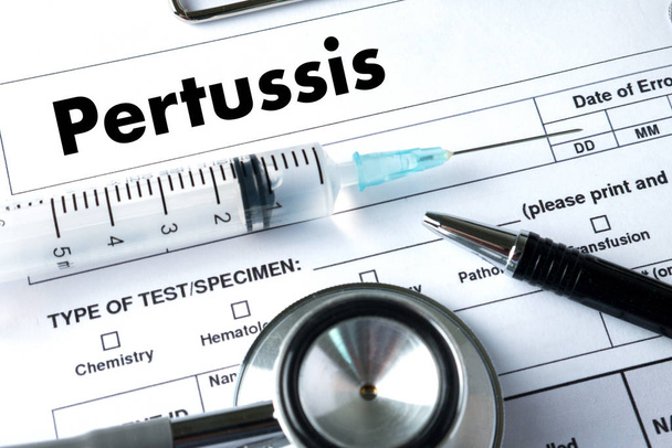Pertussis  doctor hand working Professional Medical Concept - Photo, Image