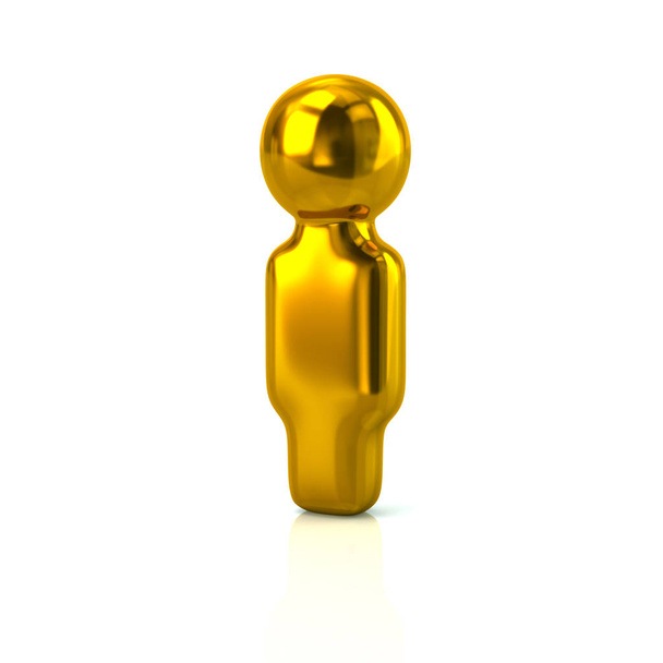Gold user icon - Foto, afbeelding