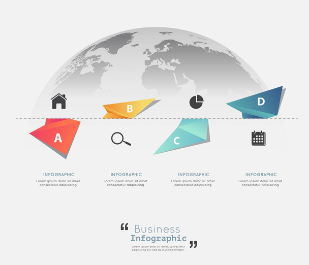 Современные инфографические шаблоны для иллюстрации бизнес-векторов
 - Вектор,изображение