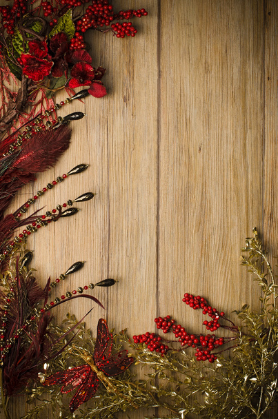 Christmas decorations frame - Фото, изображение