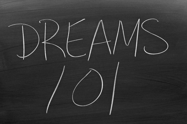 Träume 101 an der Tafel - Foto, Bild