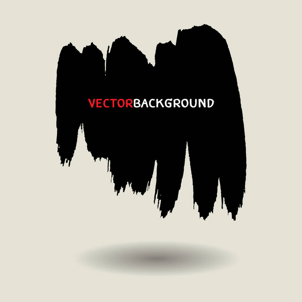 černý kartáč textury pozadí set - Vektor, obrázek