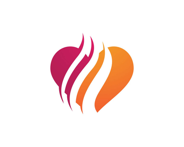 fire flame hots logo - Vector, Image