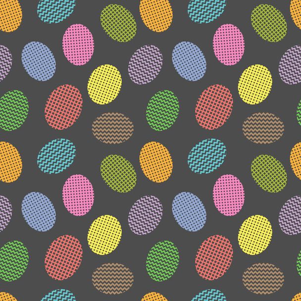Seamless pattern with easter eggs - Vektor, obrázek