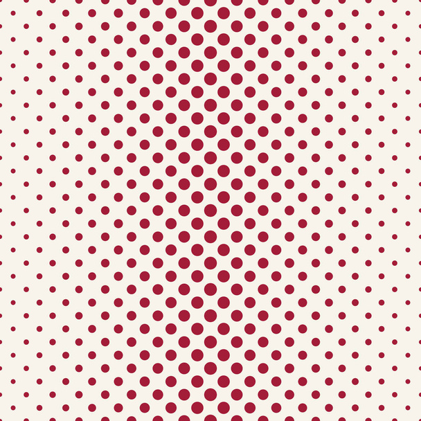  Kreise Halbton nahtlose geometrische Steigung rotes Muster - Vektor, Bild