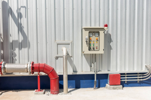Station pump for fire protection system and control panel. - Photo, Image
