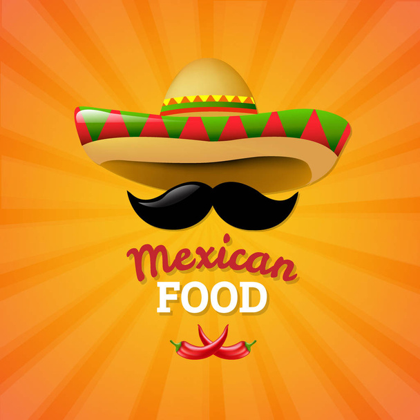 Mexican Food theme - Vector, Imagen