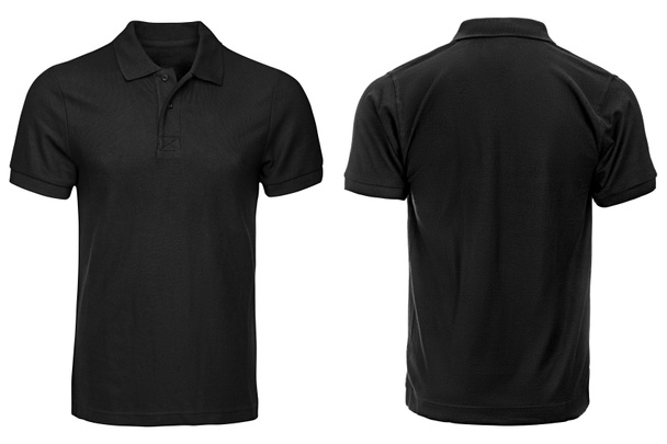 schwarzes Poloshirt, Kleidung - Foto, Bild