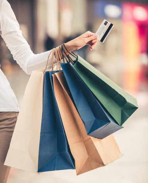 Woman doing shopping - Photo, Image