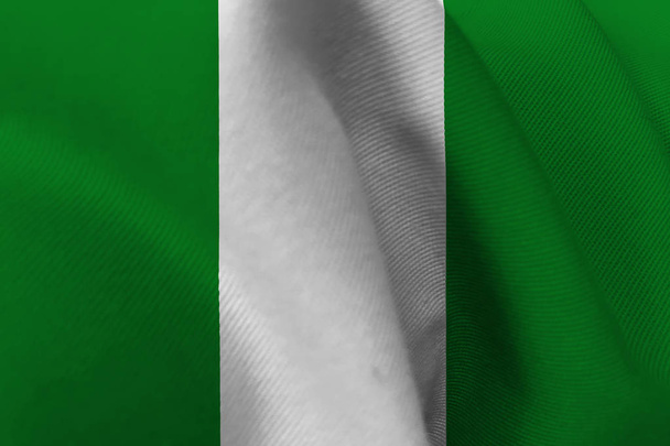 Nigeria national flag 3D illustration symbol - Photo, Image