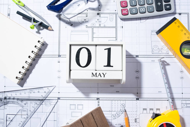 May Calendar and tools - Photo, Image