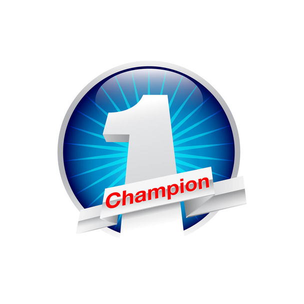 Design One championship ikona Vektor. - Vektor, obrázek