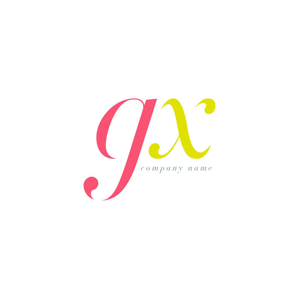 Plantilla de logotipo de GX Letters
 - Vector, Imagen