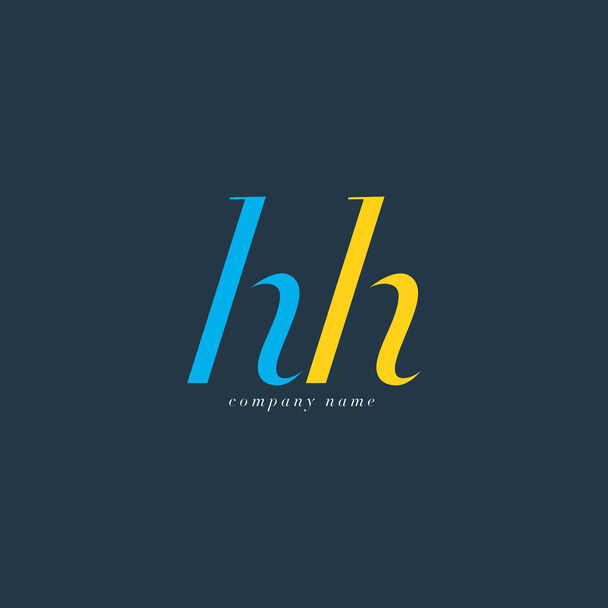 HH Letras Logo plantilla
 - Vector, Imagen