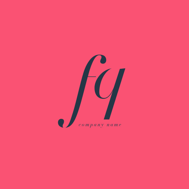 Plantilla de logotipo de letras FQ
 - Vector, Imagen