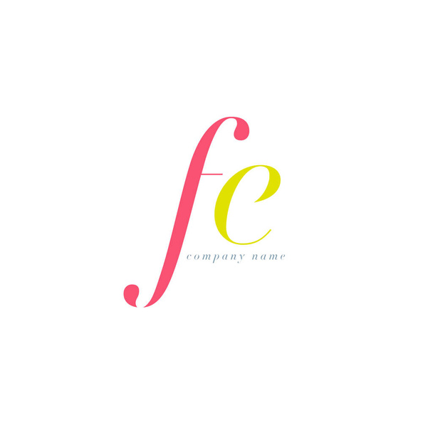 FE Letras Logo plantilla
 - Vector, Imagen
