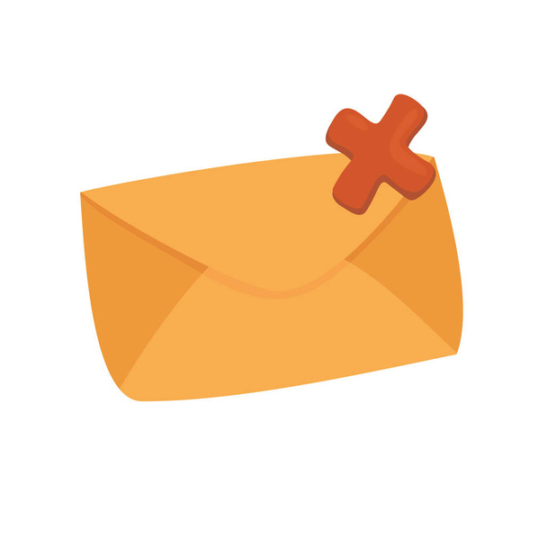 Brown envelope icon - Вектор,изображение