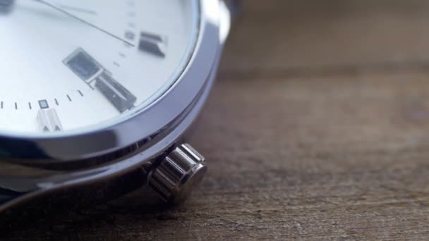 Luxury mens watch Second hand close up - Footage, Video