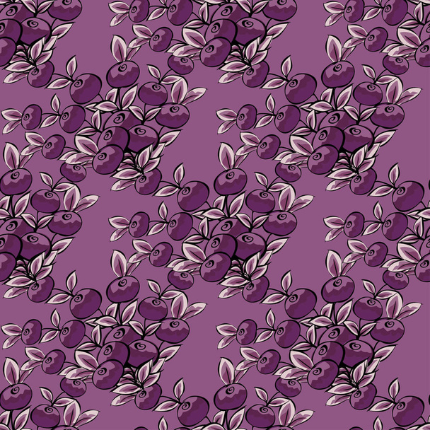 Abstract Berries seamless pattern. - Διάνυσμα, εικόνα