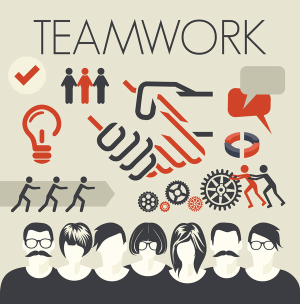  Team munka fogalmak - Vektor, kép